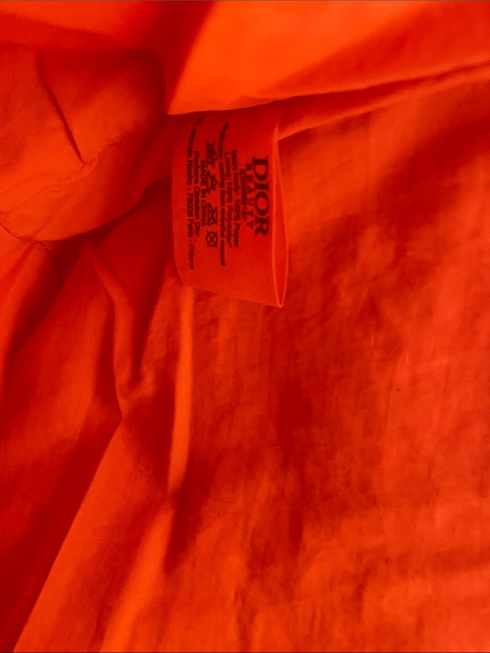 Dior Orange Raffia GWP Logo Tote - Picture 5 of 7